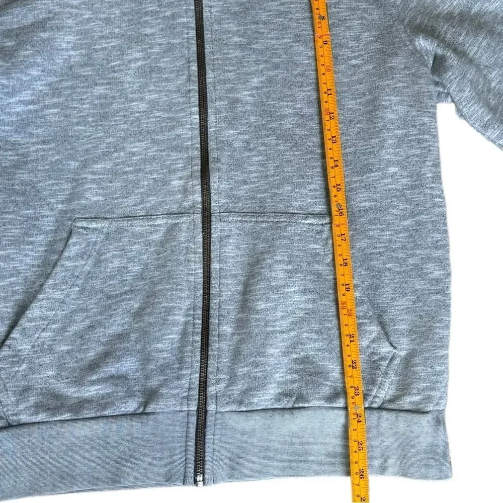 The North Face Men’s Gray Long Sleeve Zip Drawstring Hoodie Sweatshirt. Medium.